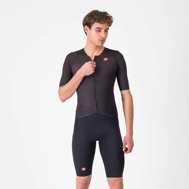 Castelli - costum triatlon cu maneca scurta - Free Sanremo 3 Suit Short Sleeve - negru