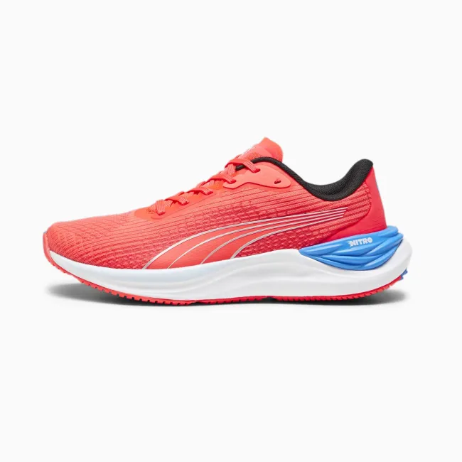 Puma - pantofi alergare pentru femei Electrify NITRO 3 - portocaliu Orhidee alb albastru Ultra