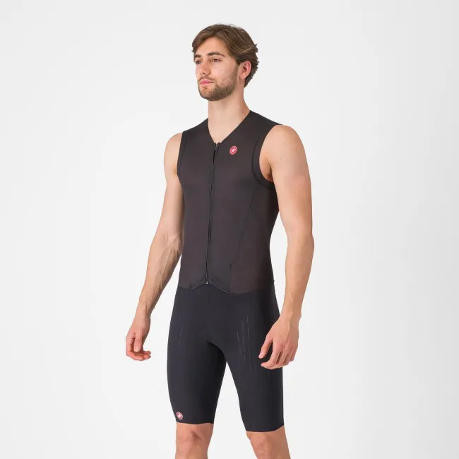 Castelli - costum triatlon fara maneci - Free Sanremo 3 Suit Sleeveless - negru