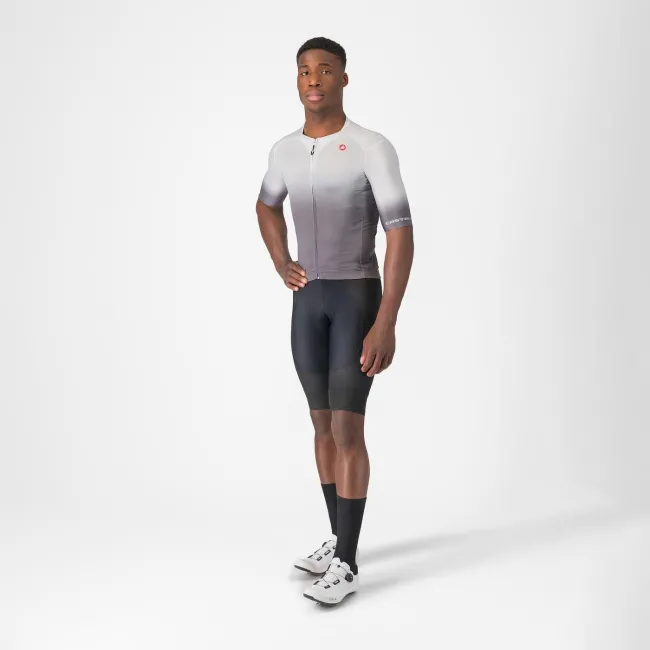 Castelli - tricou ciclism maneca scurta tailored fit cu protectie solara - Upf Jersey - 20-38 gr C - gri argintiu