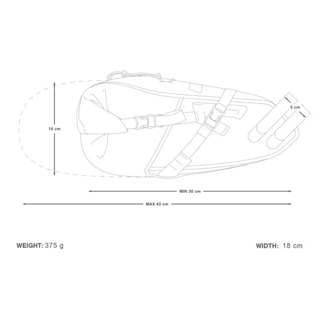 Apidura - geanta bicicleta cu prindere sub sa, Backcountry Saddle Pack  10 litri - gri negru galben