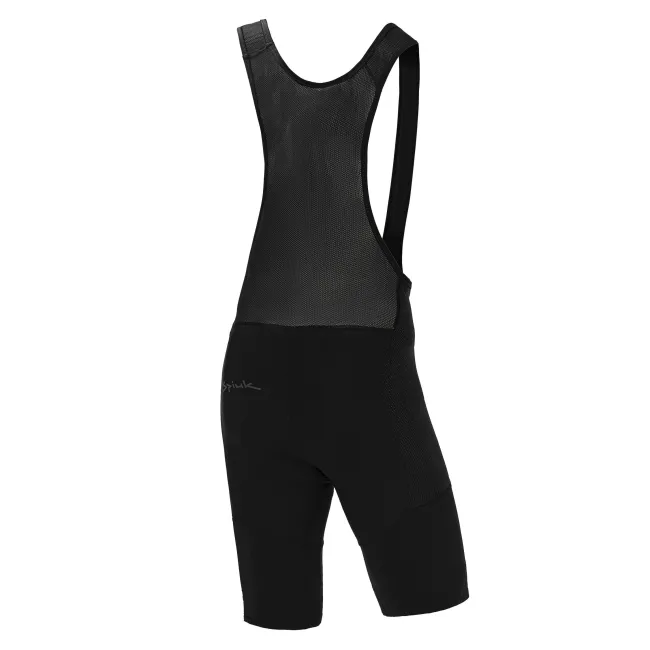 Spiuk - Pantaloni scurti ciclism pentru barbati TOP TEN ANTI-ABRASION Bib Short  - negru