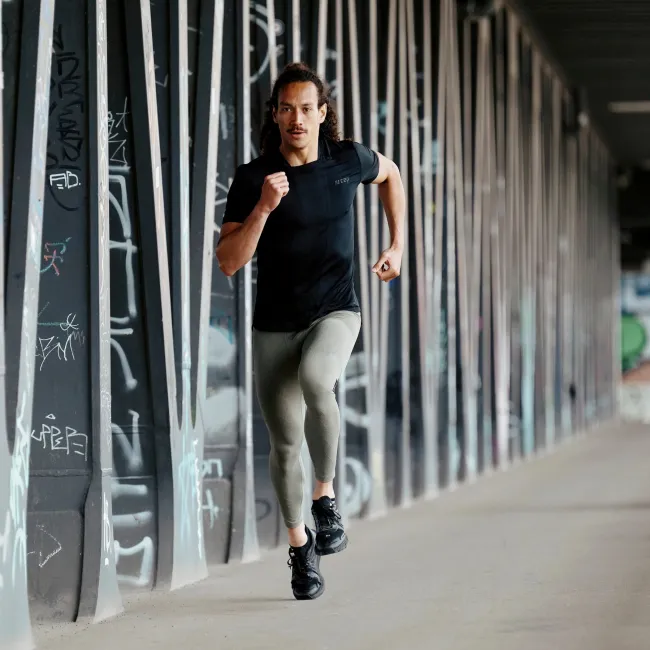 CEP - Tricou cu maneca scurta barbati The Run Shirt - albastru