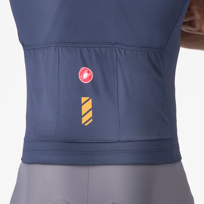 Castelli - tricou ciclism maneca scurta regular fit - Unlimited Entrata 3 Jersey - albastru belgian