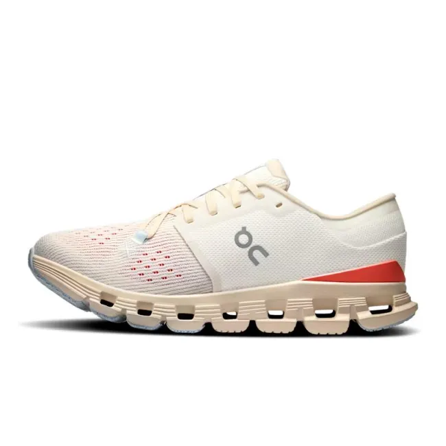 On - pantofi alergare - Cloud X 4 W - crem | roz