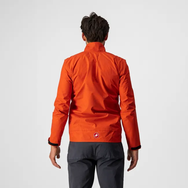 Castelli Commuter Reflex - jacheta ciclism impermeabila portocalie