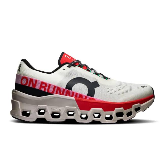 On - pantofi alergare - Cloudmonster 2 W - Ivory | Red