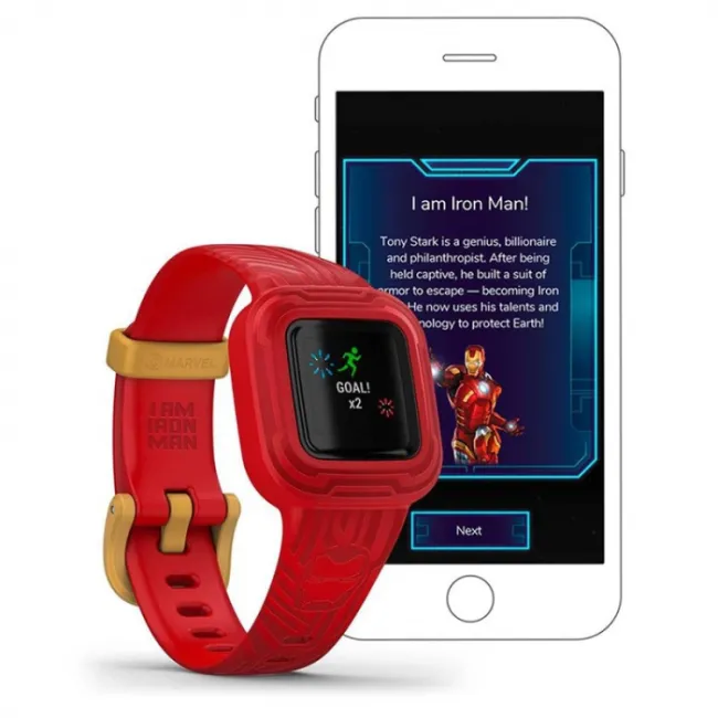 Garmin Vivofit Jr. 3 - curea schimb - rosu Marvel Iron Man