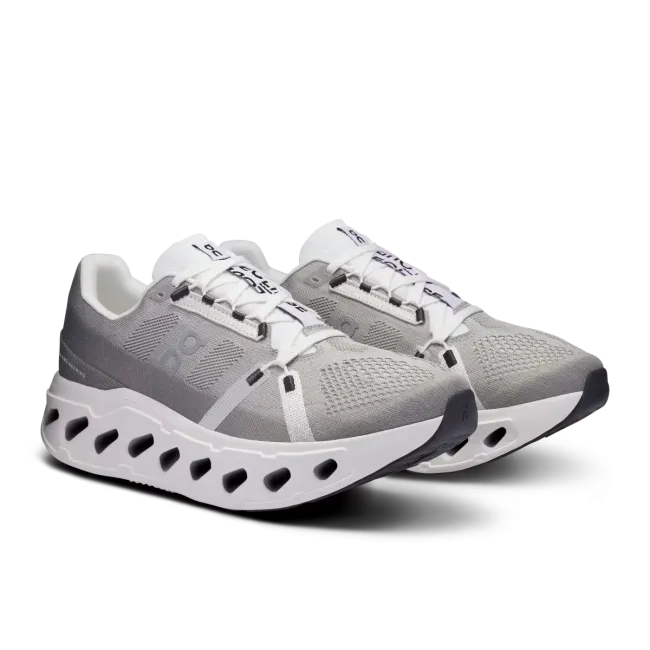 On - pantofi alergare - Cloudeclipse W - alb argintiu Alloy | White