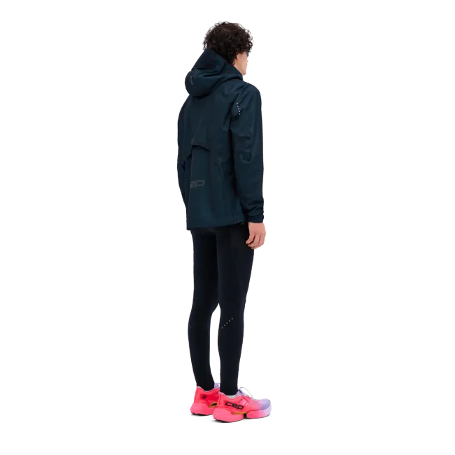 CEP - jacheta waterproof pentru alergare - PRO RUN 3L - bleumarin