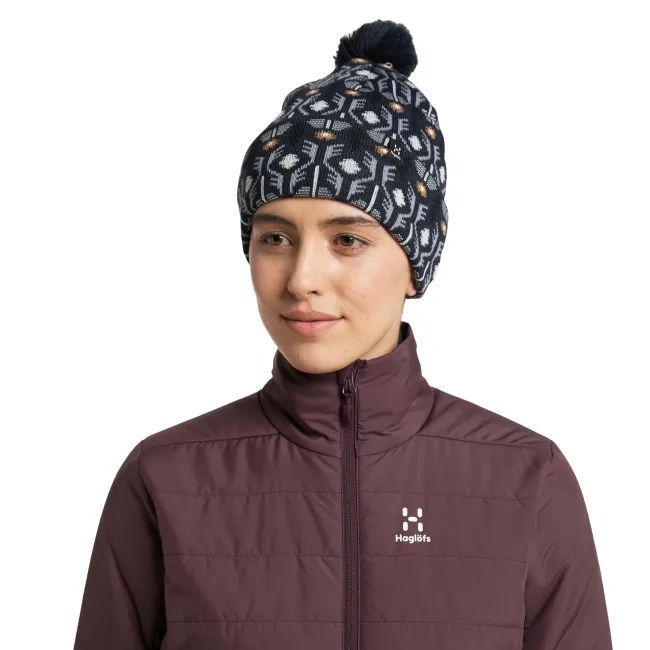 Caciulă Haglöfs Mountain Jaquard Beanie – Tarn Blue Pattern