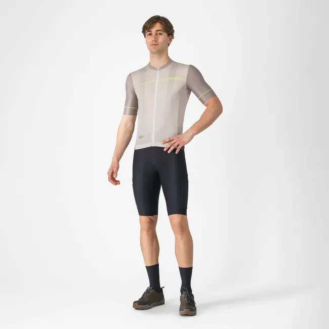 Castelli - tricou ciclism maneca scurta regular fit - Unlimited Endurance 2 Jersey - argintiu | verde lime