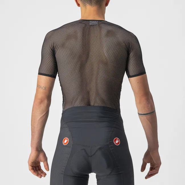 Castelli - bluza de corp cu maneca scurta - Core Mesh 3 SS - 20-30 gr C - negru