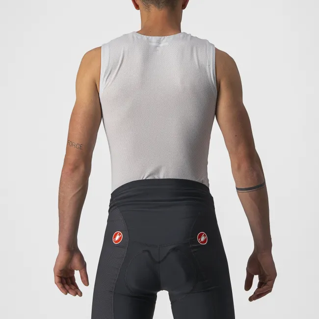 Castelli - bluza de corp fara maneci - Active Cooling Sleeveless - 25-35 gr C - gri argintiu