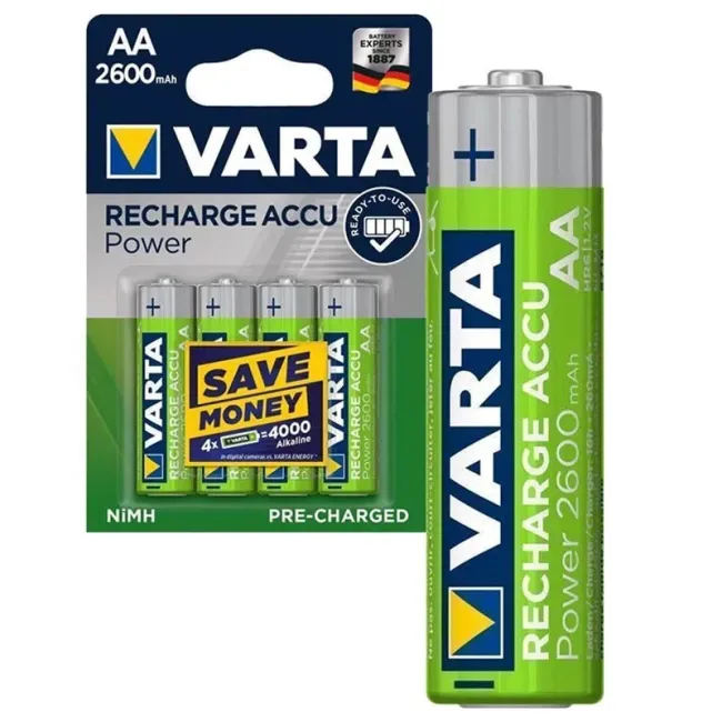 Varta - set acumulatori AA Recharge Accu 2600 mAh - 4buc