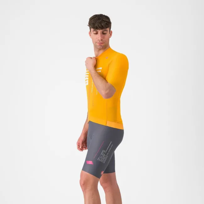 Castelli - pantaloni ciclism scurti cu bretele - Espresso R--A/D Bibshort - gri inchis Smokey