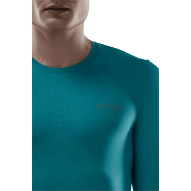 CEP - bluza cu maneca lunga - run ultralight shirt long sleeve - petrol
