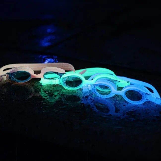 Finis - ochelari inot vizibilitate sporita pentru copii FlowGlows (Glow in the dark) Goggles - albastru