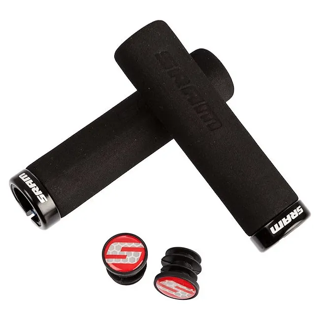 SRAM - mansoane spuma - Locking Grips Foam 129mm - negru | negru