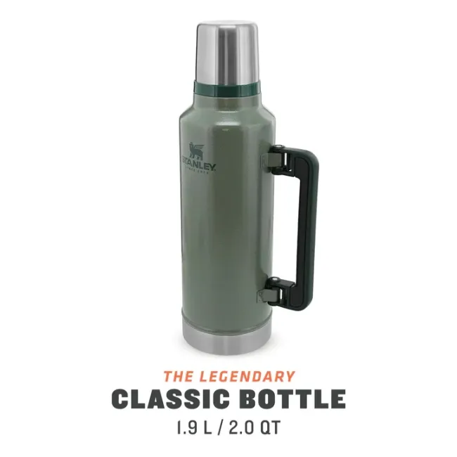 Stanley - termos clasic cu maner The Legendary Classic Bottle - verde Hammertone - 1.9 Litri