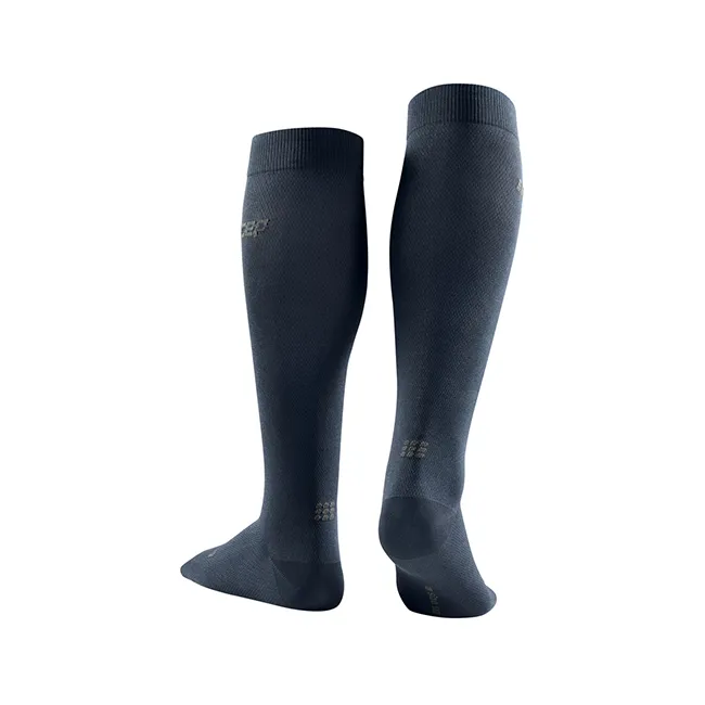 CEP - Sosete lungi compresie pentru femei Business Commuter Tall Compression women Socks - negru albastru