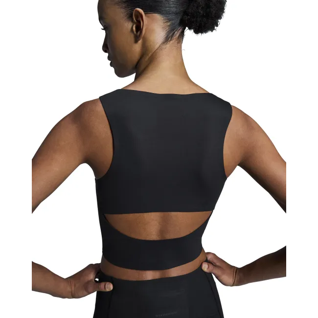 On - bustiera - Studio Open Back Crop W - Black