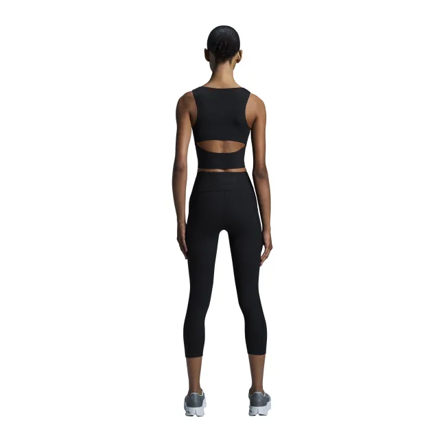 On - bustiera - Studio Open Back Crop W - Black
