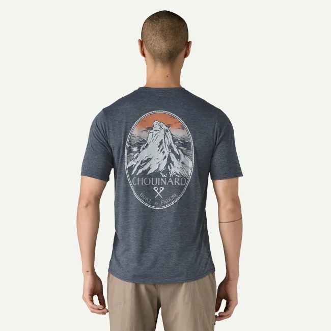 Patagonia - tricou - M Capilene Cool Daily Graphic Lands - Albastru