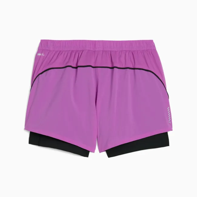 Puma - pantaloni scurti - Run Velocity 2In1 3" Short W - Wild Berry