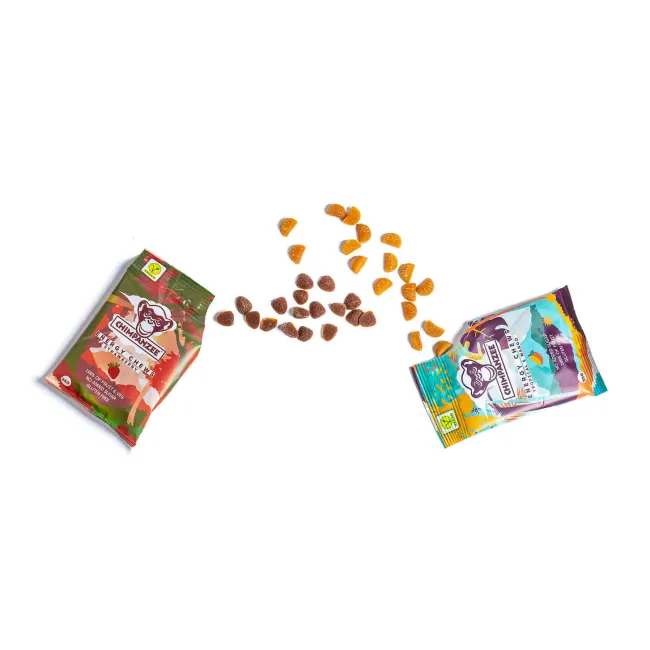 Chimpanzee - jeleuri gumate Energy Chews - mango fructe tropicale - plic 35g