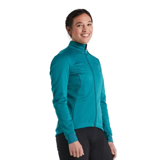 Specialized - jacheta ciclism femei soft shell, cu protectie vant si ploaie RBX Comp - albastru tropical teal