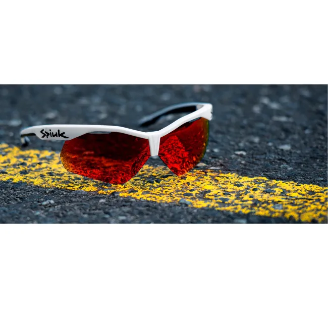 Spiuk - ochelari soare sport Ventix K, 2 lentile de schimb Nittix transparent si rosu oglinda - rama neagra antracit