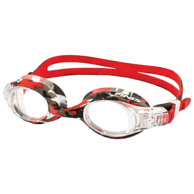 Finis - ochelari inot confortabili pentru copii (4-10 ani) Adventure Goggles - camuflaj rosu negru