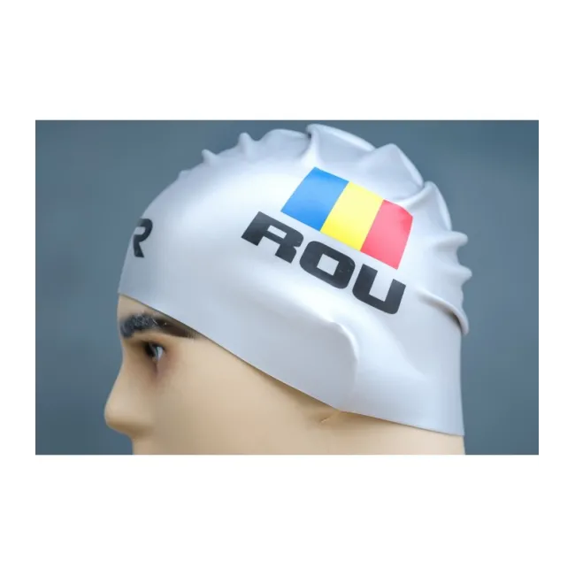 TYR casca inot silicon Romania - gri tricolor
