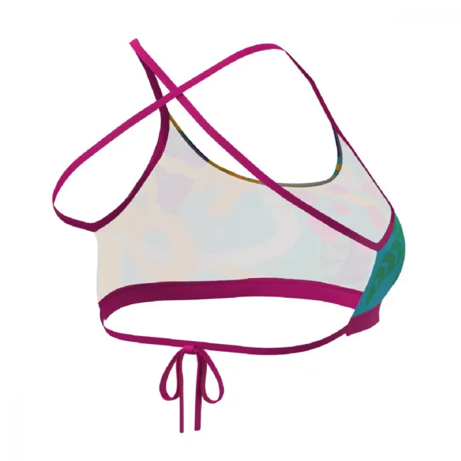 Z3R0D - sutien Costum baie femei two pieces - verde roz albastru tropadelic