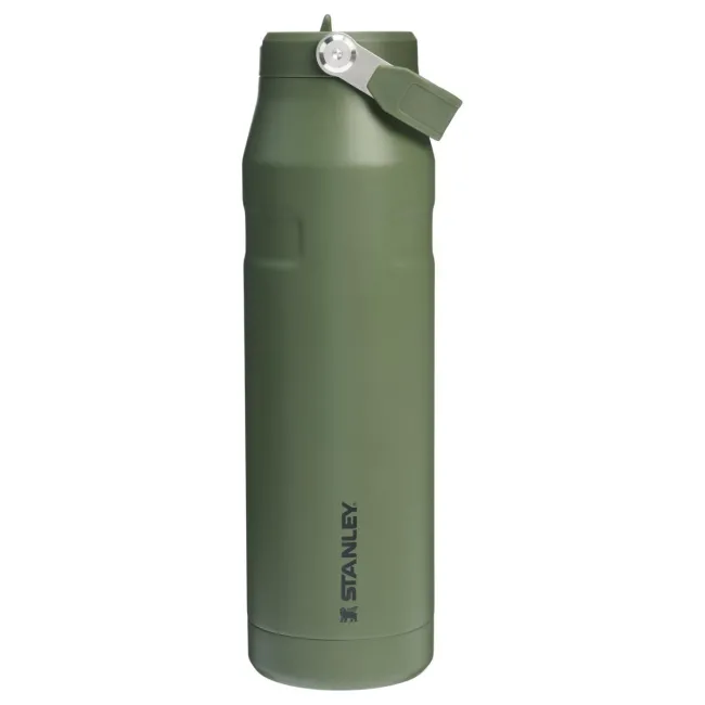 Stanley - termos tip sticla cu pai - Iceflow Flip Straw Lid - verde - 1.06 L