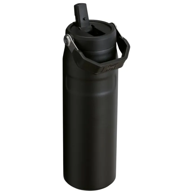 Stanley - termos tip sticla cu pai - Iceflow Flip Straw 2.0 - negru - 0.7 L