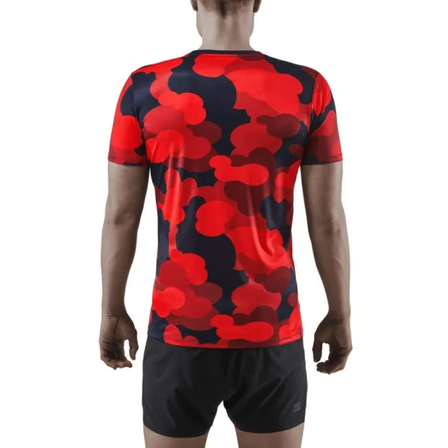 CEP - tricou tehnic - camocloud shirt short sleeve - lava | peacoat