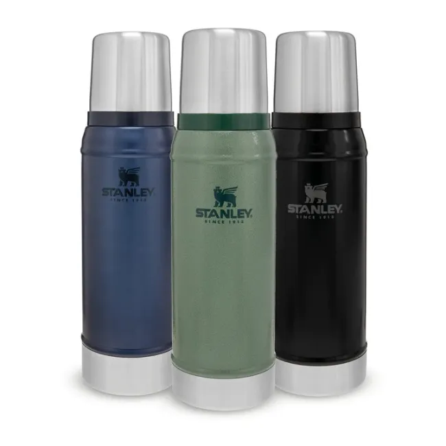 Stanley - termos clasic cu maner The Legendary Classic Bottle -negru mat piatra - 750 ml
