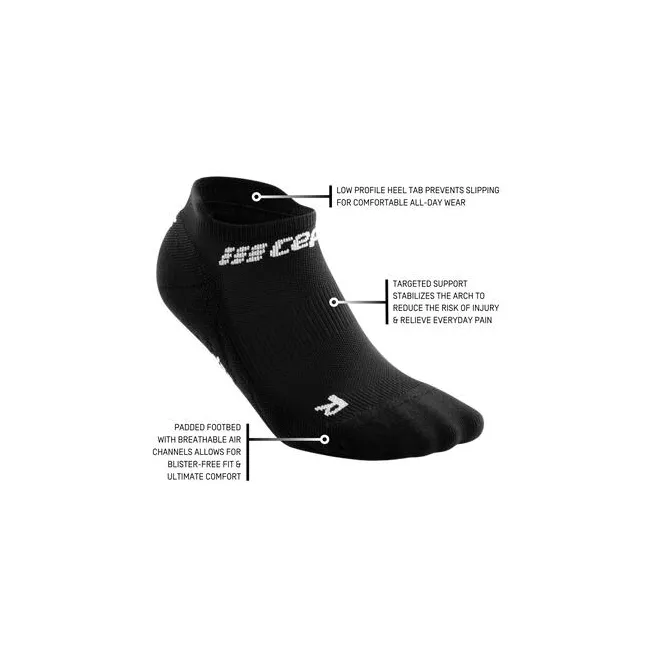 CEP - sosete compresie sub glezna - the run socks no show v4 - black