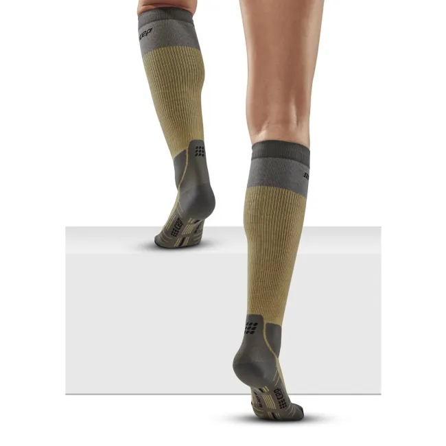 CEP - sosete compresie inalte - Hiking Light merino Socks W - Sand I Grey