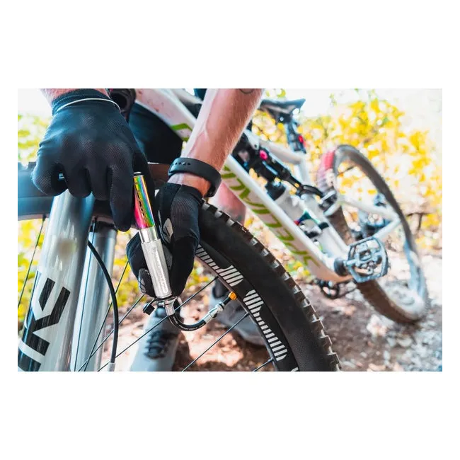 Lezyne - mini pompa - Hand Pump Pocket Drive Pro - 160 psi | 11 bar - neo metallic | silver - 98g