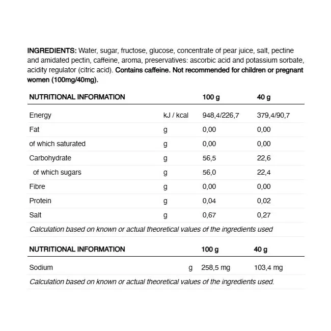 226ers - gel energie - consistenta de jeleu - Hydrajelly - Cola - 40g