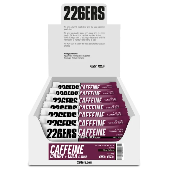 226ers - jeleu energie - Vegan Gummy Bar - cola/cirese - 30gr