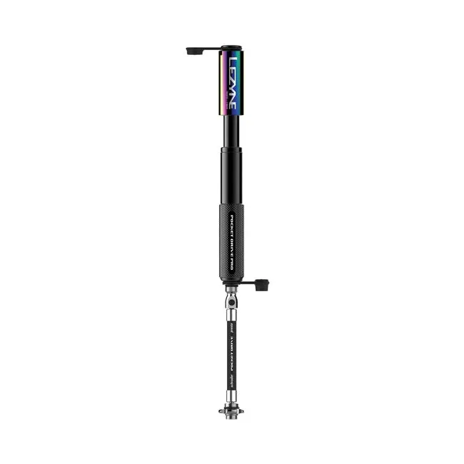 Lezyne - mini pompa - Hand Pump Pocket Drive Pro - 160 psi | 11 bar - neo metallic | black - 98g