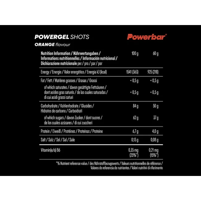 Powerbar - jeleuri - PowerGel Shots - orange - 60g