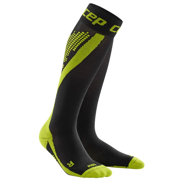 CEP Sosete de compresie Nighttech W negru-verde