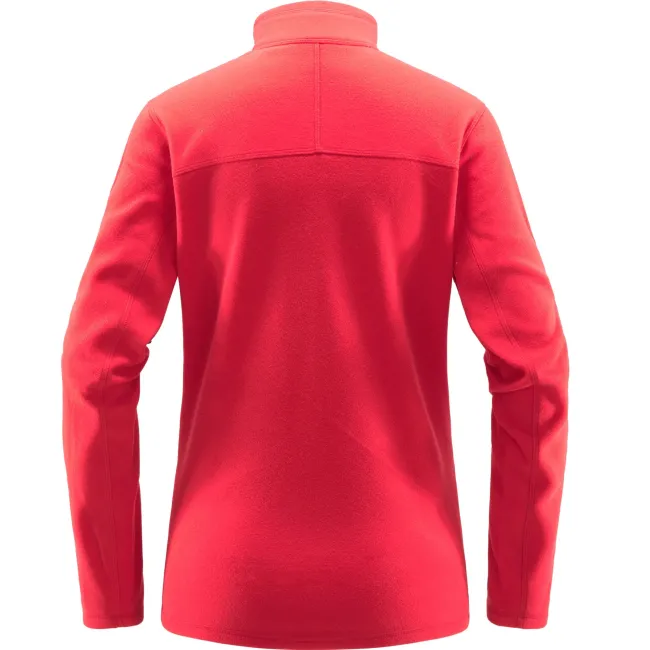 Haglofs - Jacheta subtire fleece femei Buteo Mid - rosu aprins
