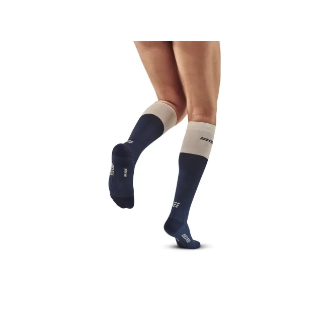 CEP - sosete compresie inalte - Bloom Socks Running tall W - Albastru