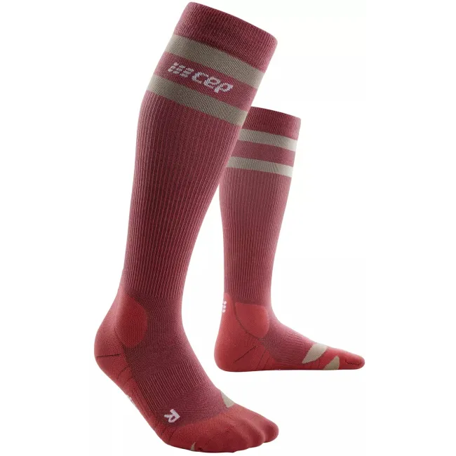 CEP - sosete compresie inalte - hiking 80`s socks tall W - berry | sand